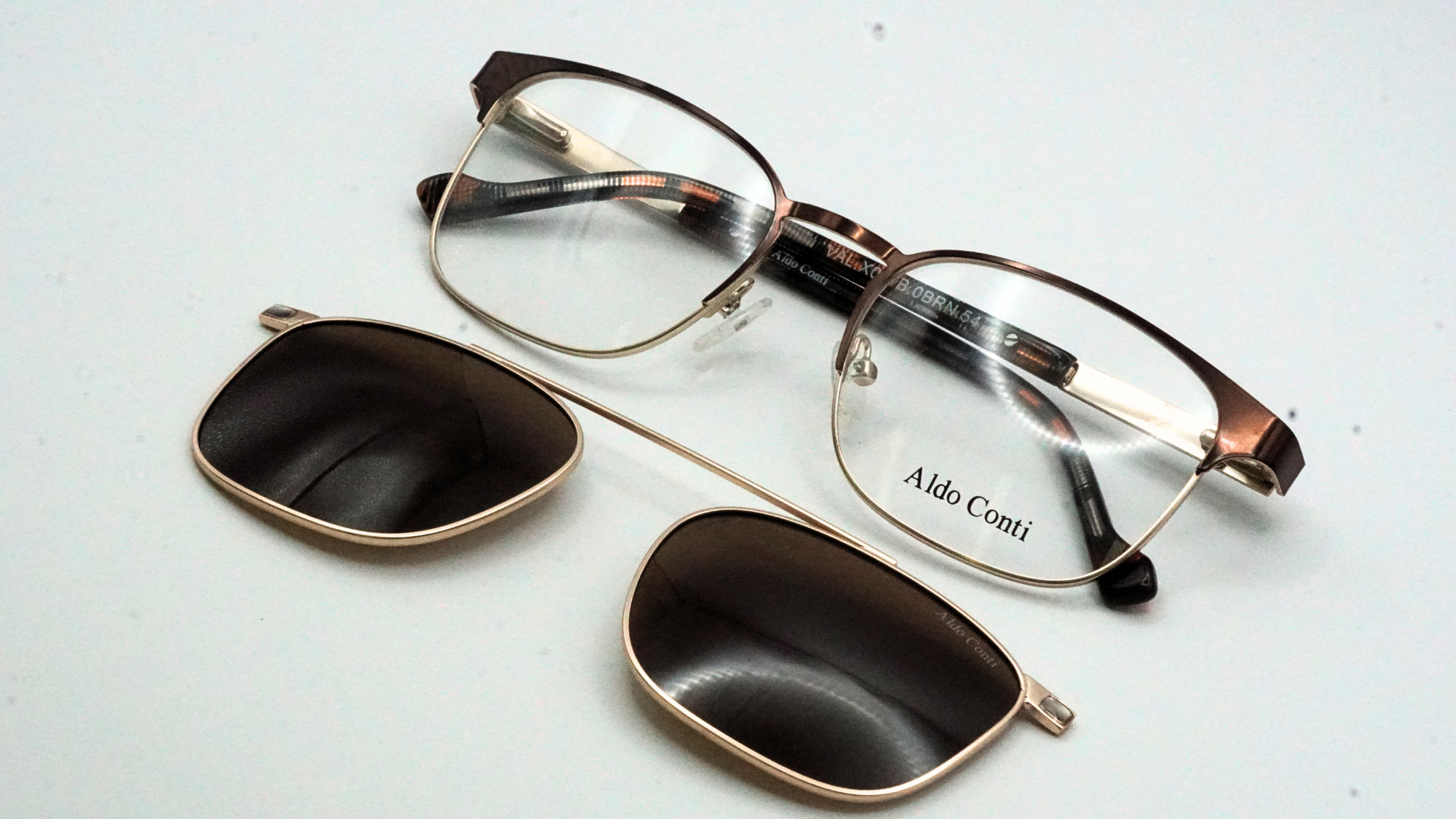 ALDO CONTI VAL.X0218.0BRN.54 CLIP ON